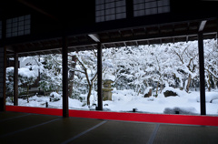 額縁の中の雪景色-圓光寺