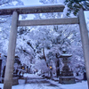 四柱神社の雪景色
