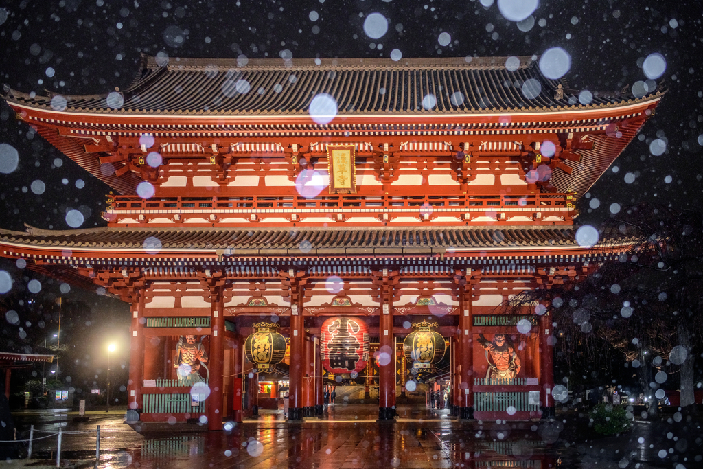 浅草寺の雪景色(出し忘れ その1)