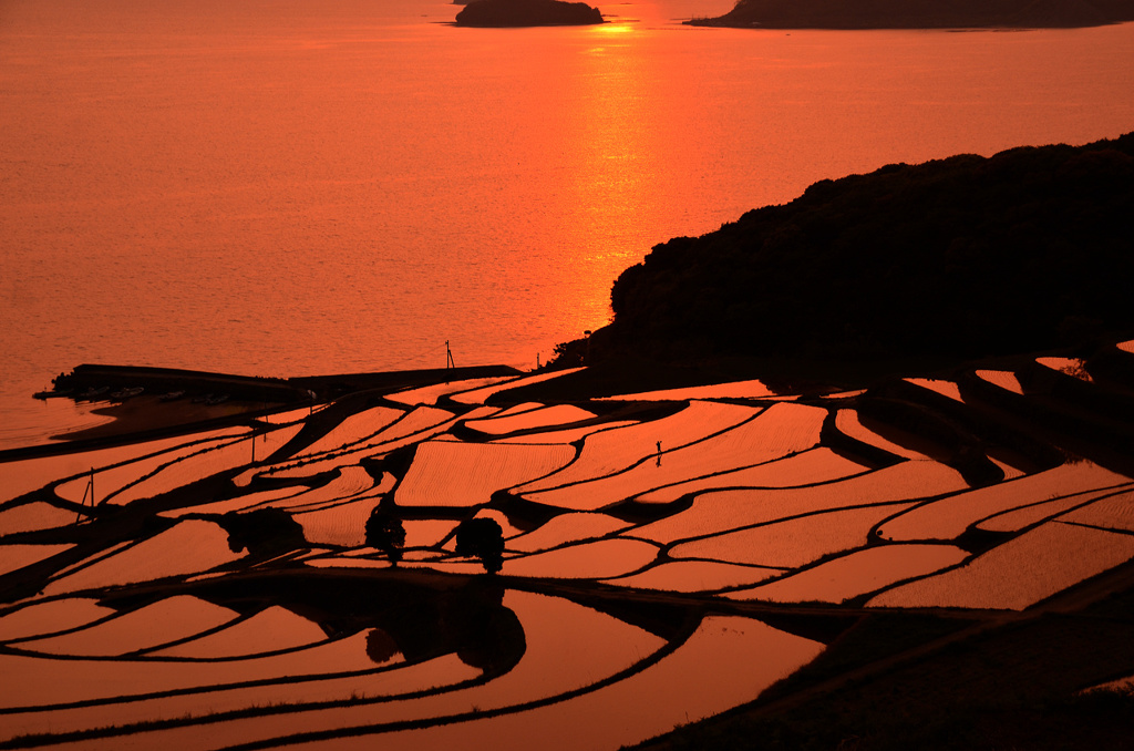 土谷の夕暮れ