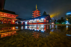 雨の浅草寺2