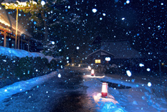 かやぶきの里雪灯廊4