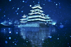 幻想の松本城