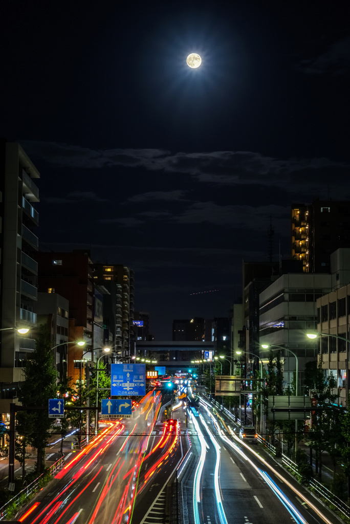 蒲田の月夜