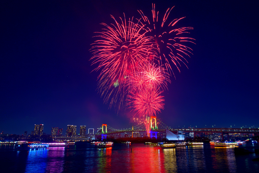 お台場レインボー花火2