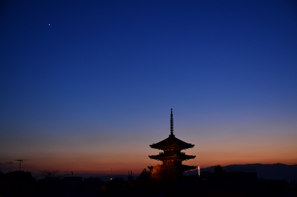 東山の黄昏