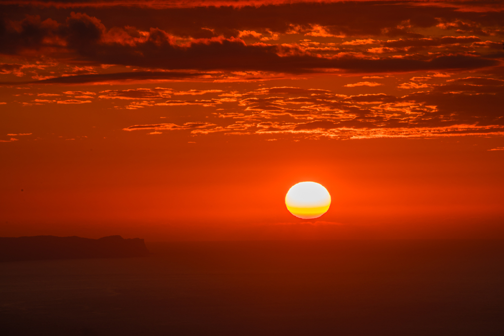 小樽・天狗山の夕日(速報版)