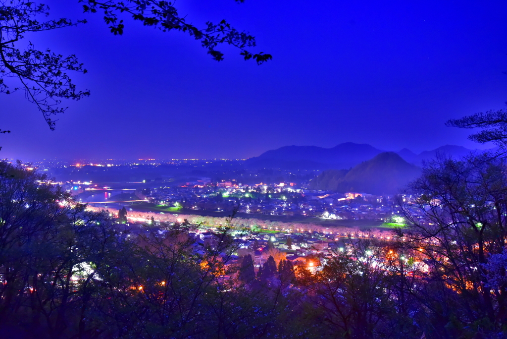 角館の夜景