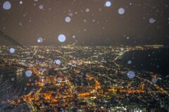 函館山雪夜景(速報版)