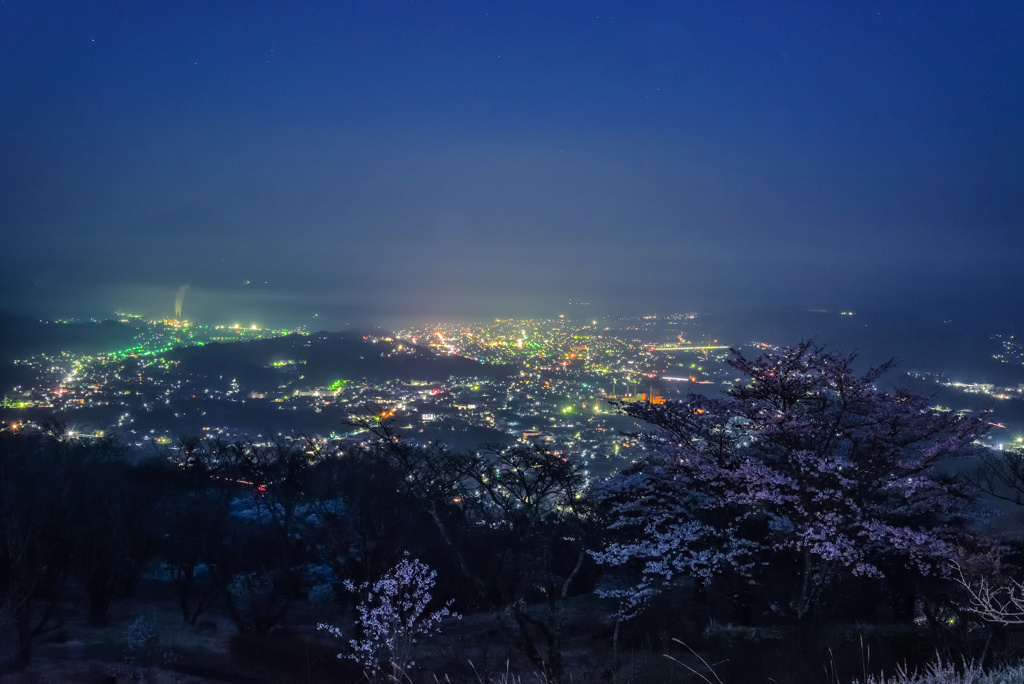 美の山の夜明け