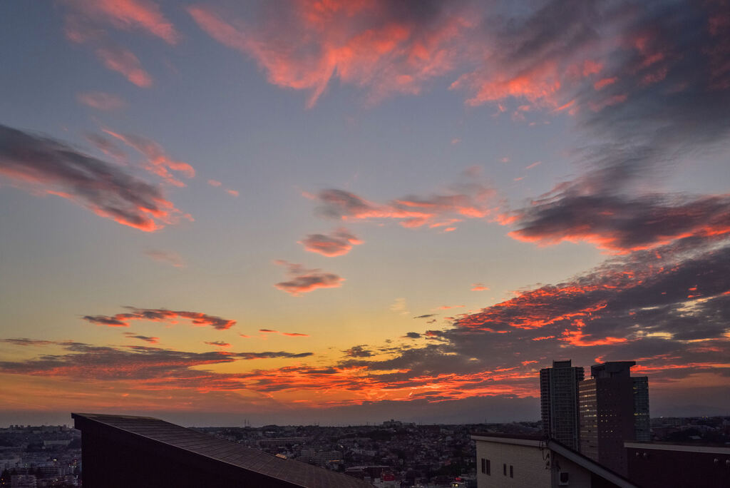 真光寺の夕焼け