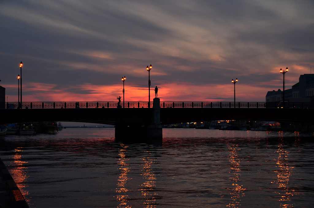 幣舞橋夕景