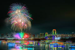 お台場レインボー花火2