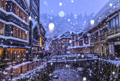 銀山温泉雪景色2