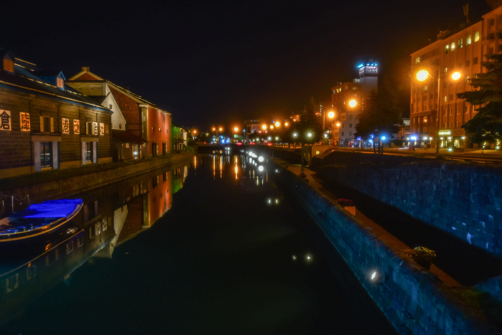 小樽運河夜景