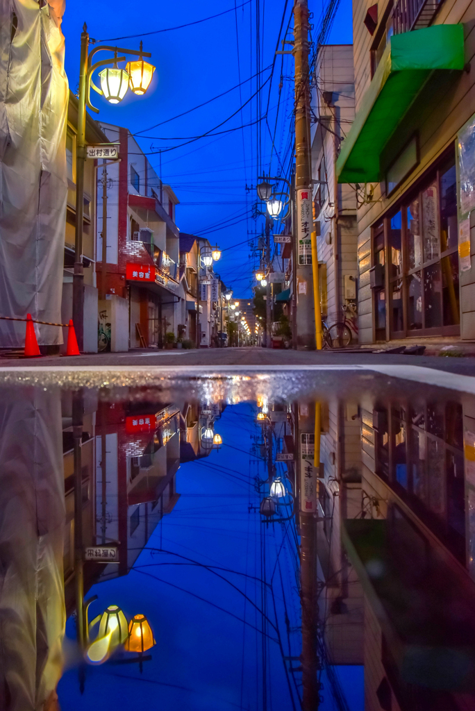 夜明けの商店街2