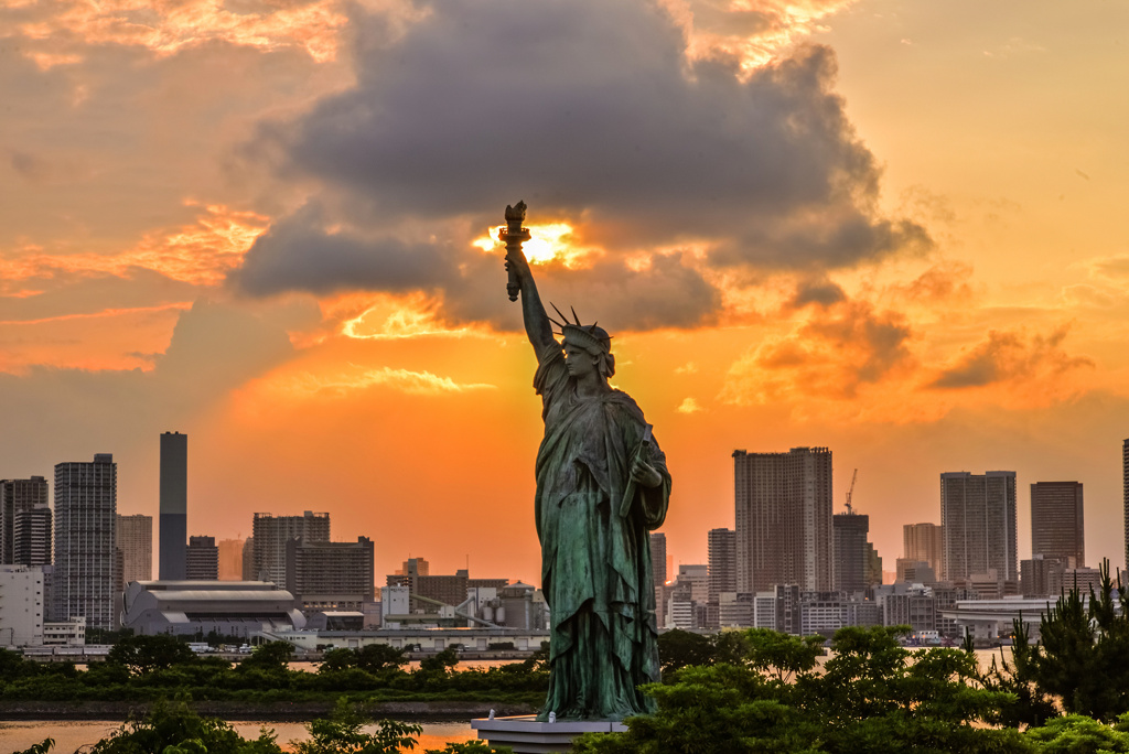 お台場夕景