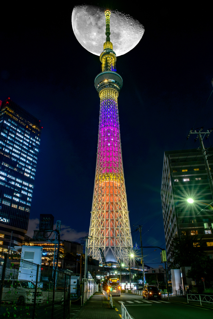 異世界の月(合成)