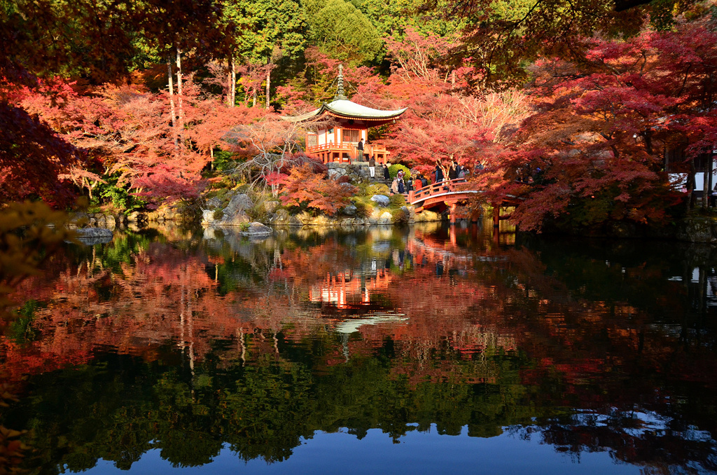 醍醐寺弁天堂の紅葉