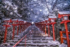 貴船神社の雪景色(速報版)