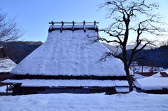 かやぶきの里雪景色