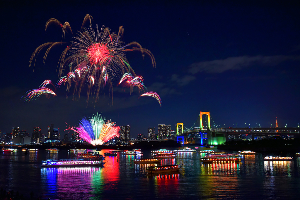 お台場レインボー花火