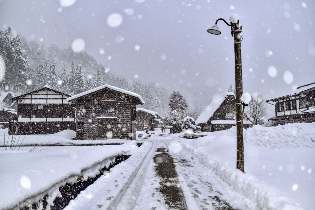 白川郷雪景色(自宅編集版)