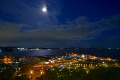月夜の江の島夜景
