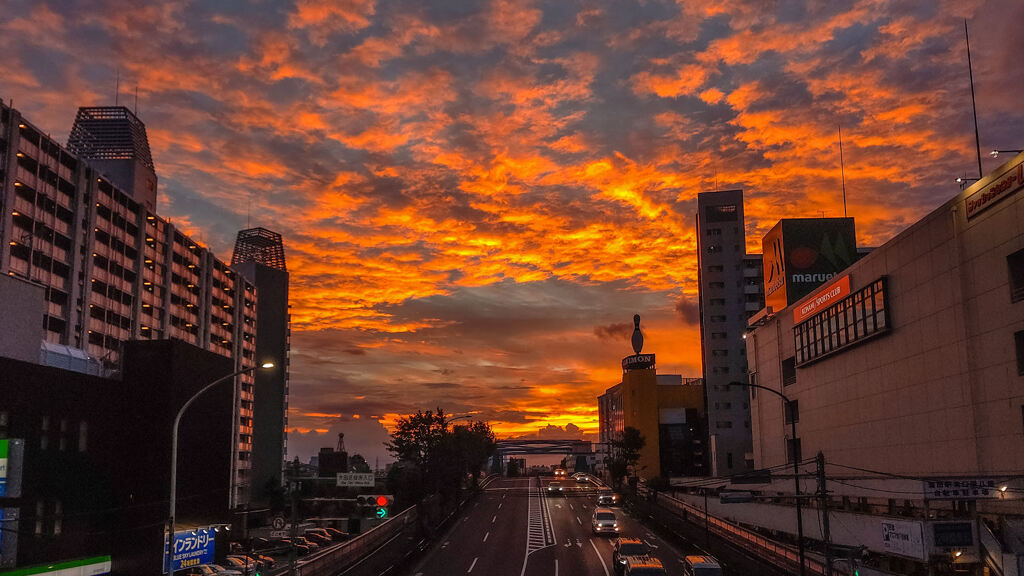 蒲田の夕焼け