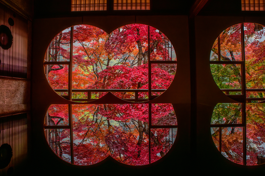 嵐山祐斎亭・紅葉リフレクション2