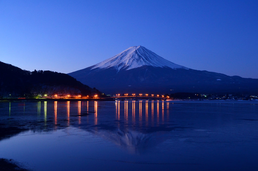 青の富士山