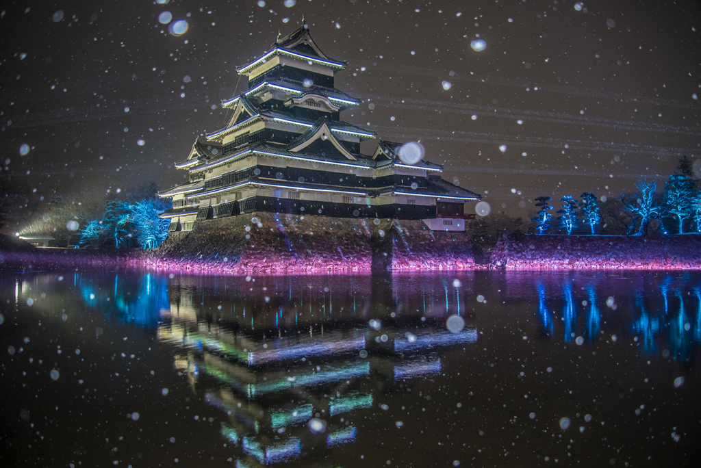 松本市イルミネーション雪景色(速報版)