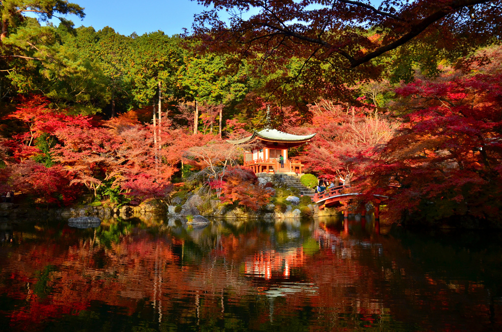 醍醐寺 弁天堂の紅葉