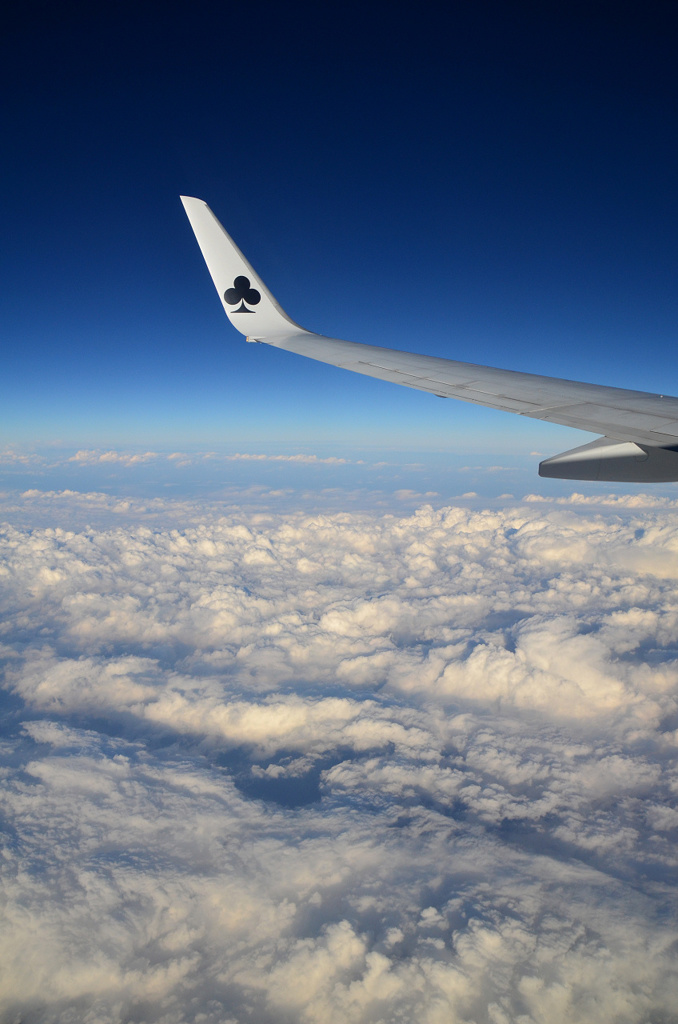 藍色の空
