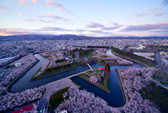 五稜郭夕景