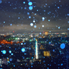 長野雪夜景