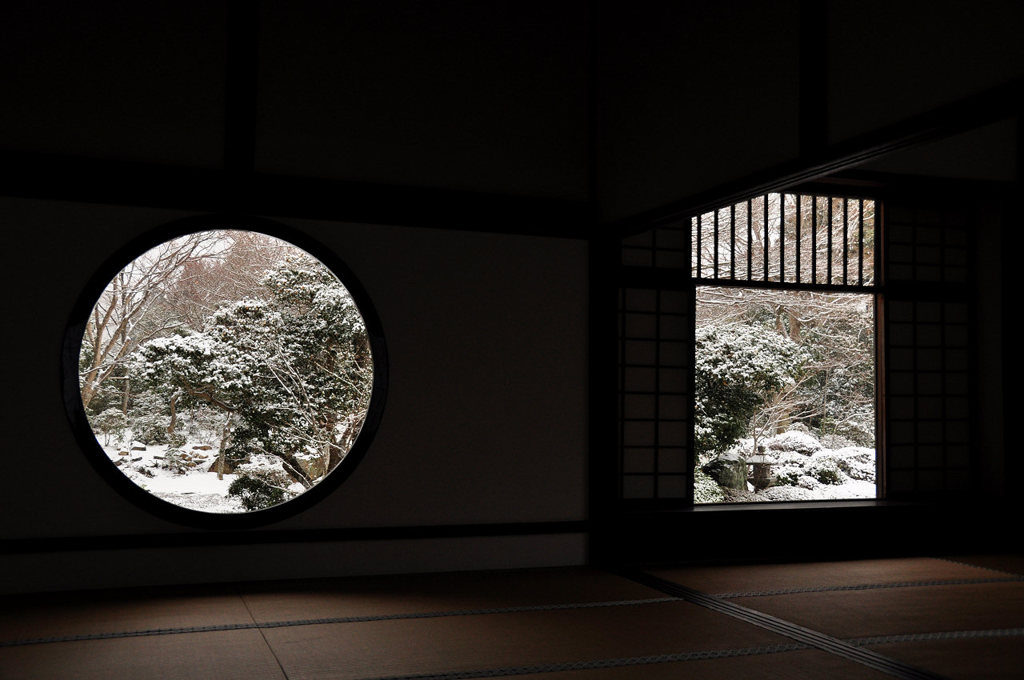 源光庵、雪景色