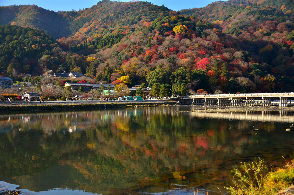 晴れた日の嵐山