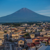 窓から富士山