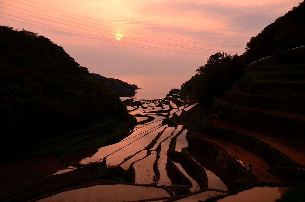 消えゆく夕日