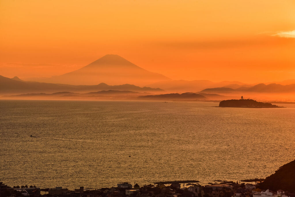 葉山夕景