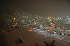 白川郷の夜