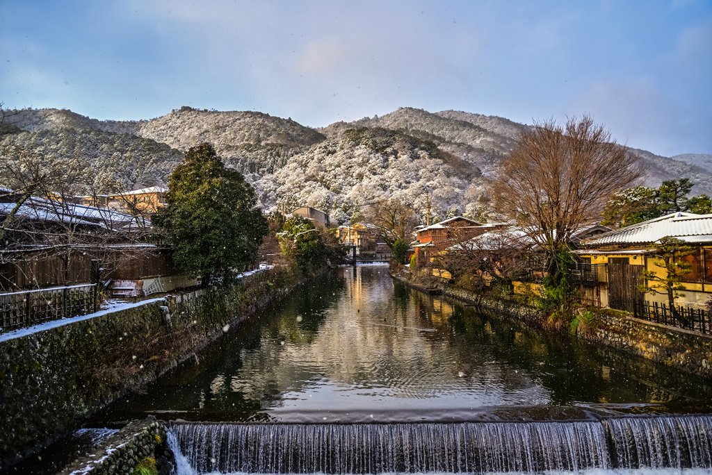 嵐山雪景色