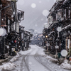 奈良井宿の雪景色(自宅編集版)