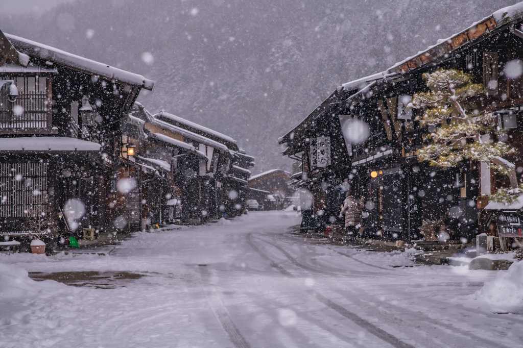 奈良井宿の雪景色(速報版)