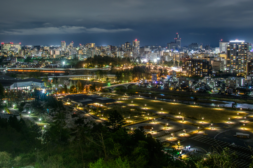 青葉山公園の夜景
