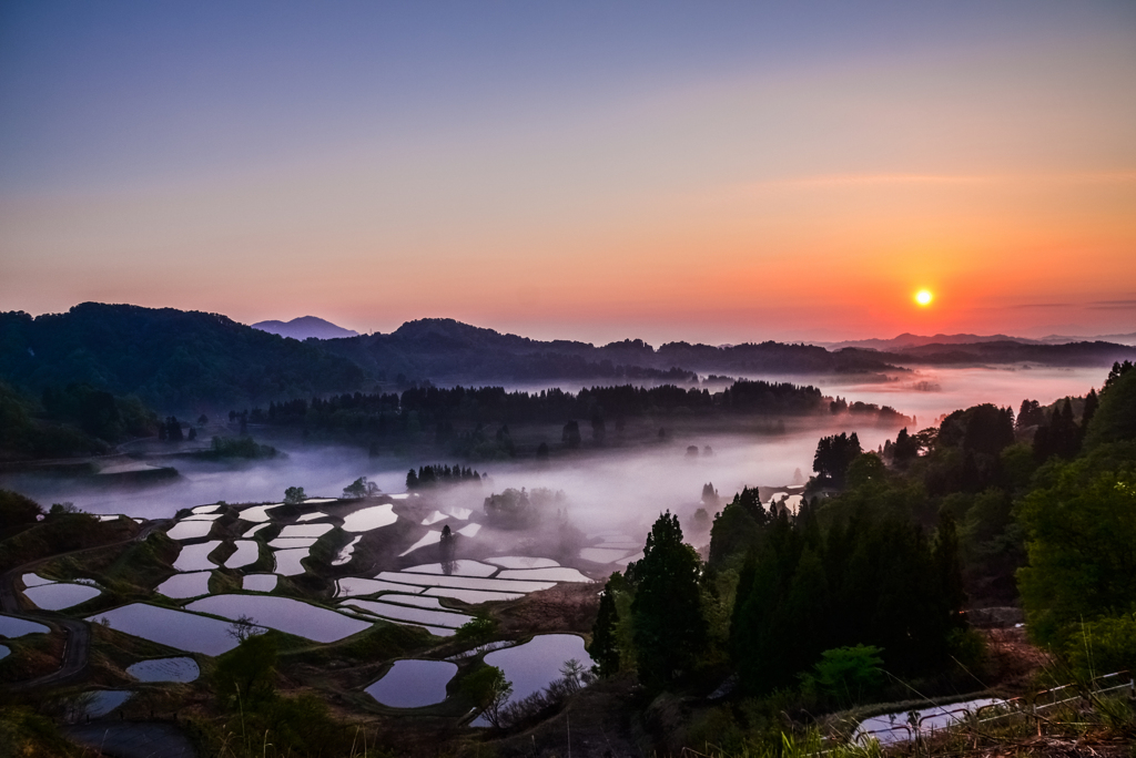 八年前の星峠の朝日