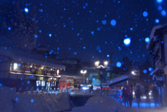 銀山温泉雪景色