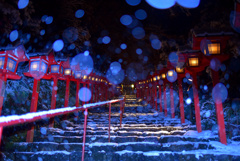 貴船神社雪景色