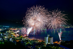 網代温泉海上花火大会